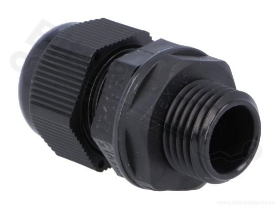 Cable gland 5-10mm M16 IP68 water/dustproof black